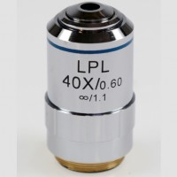 OBB-A1496 Obiettivo planacromatico Infinity per un'elevata distanza di funzionamento, 40.0/0.60 W.D. 3.40 mm